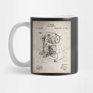 Bullet Machine Patent - Gun Enthusiast Firearms Shop Art - Antique Mug